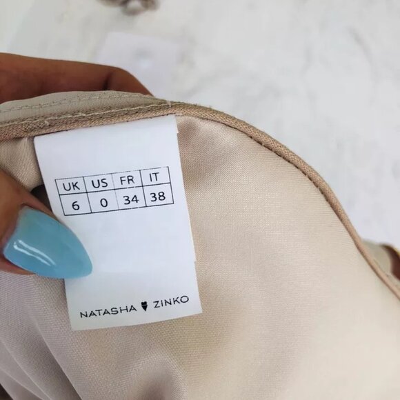 Natasha Zinko Ivory Jacket With Embellished Sleeves and Oversized Buttons, 34 - Picture 5 of 7